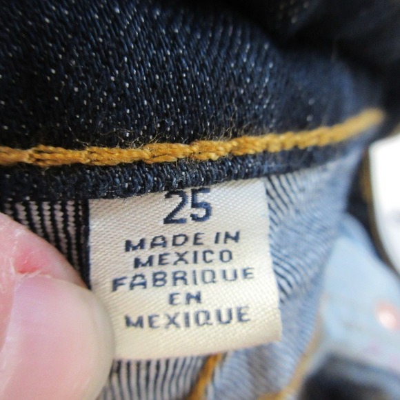 True Religion Lonestar Straight Leg Jeans Women 25 Blue Cotton Blend Denim 524 - Picture 4 of 12